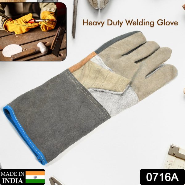 716 Protective Durable Heat Resistant Welding Gloves