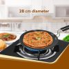 AGARO Elite Hard Anodised Tawa, 28cm Diameter, Riveted Handle, 4 mm Thick Plate, Gas Oven Compatible, Cooking, Cookware, Black - Image 2