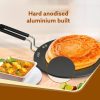 AGARO Elite Hard Anodised Tawa, 28cm Diameter, Riveted Handle, 4 mm Thick Plate, Gas Oven Compatible, Cooking, Cookware, Black - Image 3